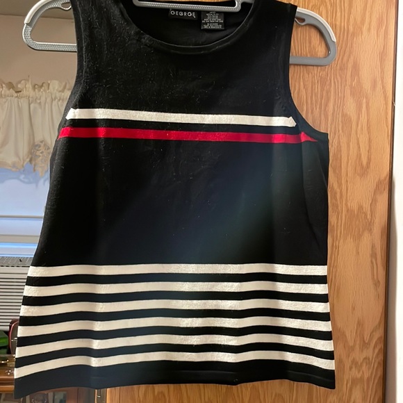 George Tops - George - Knit Sleeveless Top, Size M. NWOT, Never Worn